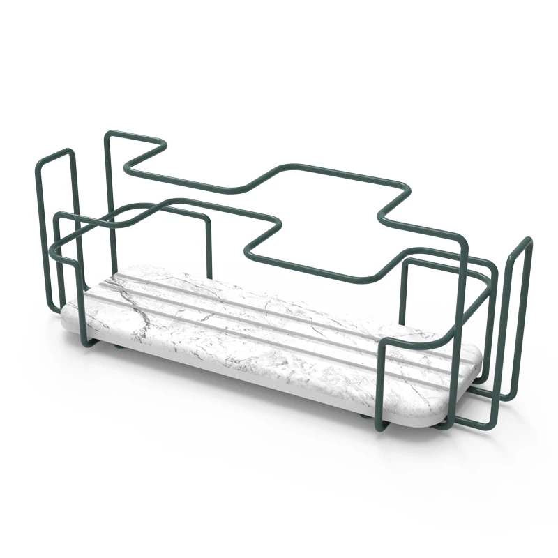 

Washing Basin Toothbrush Storage Shelf With Absorbent Diatomite Mat