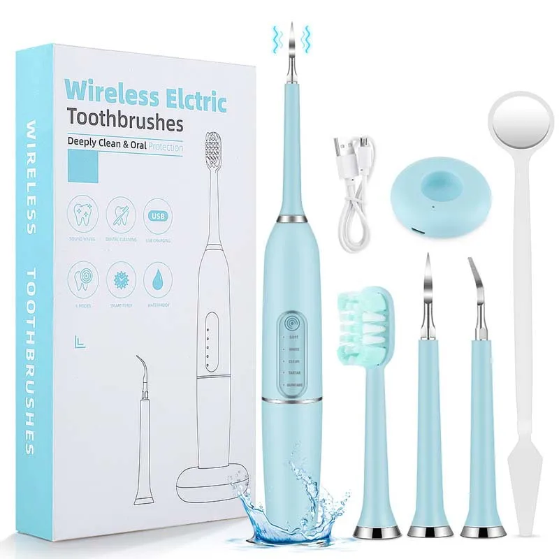 

5 Mode Remove Plaque Dental Organic Tooth Whitening Kit Tooth Brush Calculus Scaler Dental Mirror for Teeth