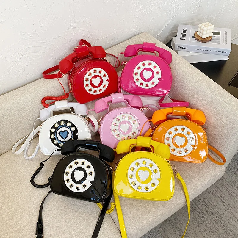 

Wholesale luxury telephone shaped cell phone handbag purse