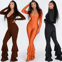 

M0427 Women jumpsuit sexy bodycon hotsale 2019 one piece jumpsuit and rompers fashion wholesale fitness clothing