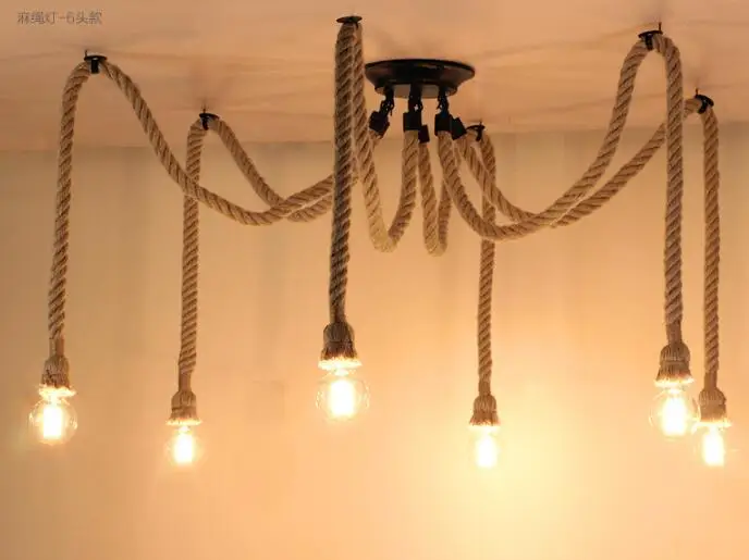 2019 Vintage Edison Lamp Light Pendant Lighting Modern Chic Industrial Ceiling Spider chandelier pendant lamp light