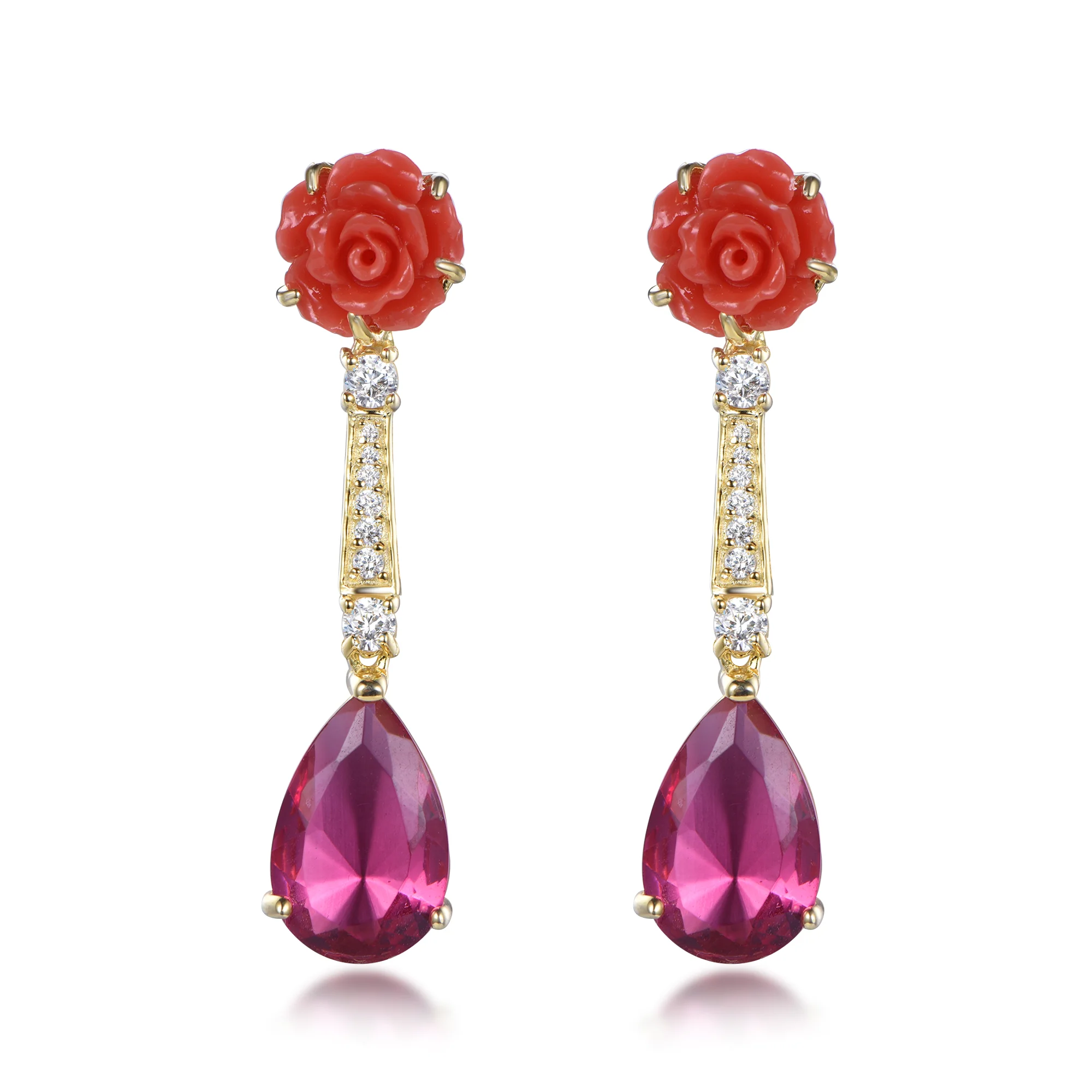 

fashion jewelry 2020 gold jewelry earring women hot selling flower earring