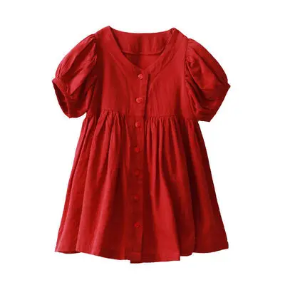 

F40312A 2021 new arrived cute kids baby girl cotton summer dresses