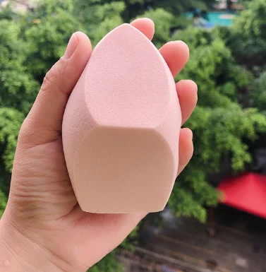 

big tow flat side makeup sponge latex free cosmetic puff perfect for create a streak-free results in short time comfortable puff, As pics