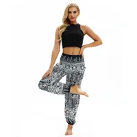 

wholesale Bohemian Elephant Harem Loose Yoga Travel Lounge Festival Beach Pants Pattern Leisure Yoga Pants For Women