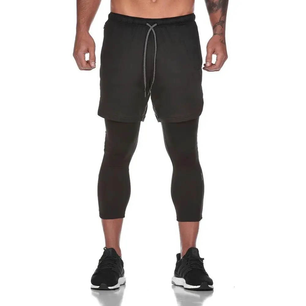 

New design in stock no moq fashion male track short pants black men athletic casual jogger shorts, As pictures