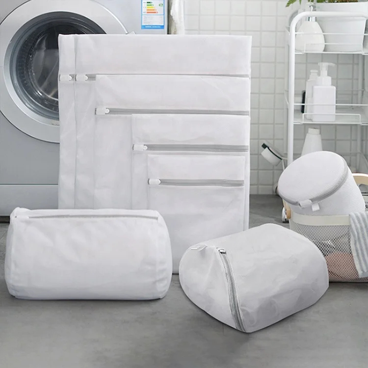 

Selling by set Coarse mesh net Customize Top Sell Zipper Fine Mesh Laundry Washing Bag Set