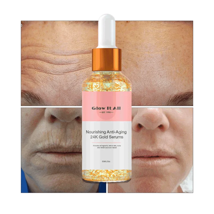 

Luxury Private Label 24K Serum With Salicylic Moisturizing Face Serum Slowing Down Collagen Depletion