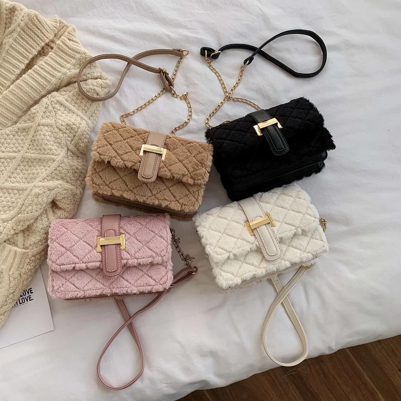 

Winter women bags women handbags ladies shoulder handbags faux fur handbags for women purses