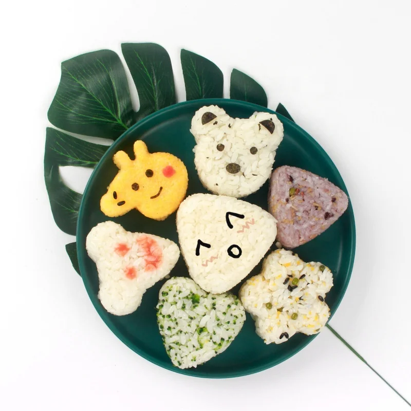 

Plastic triangle bear mouse animal love heart flower sushi rice ball mold