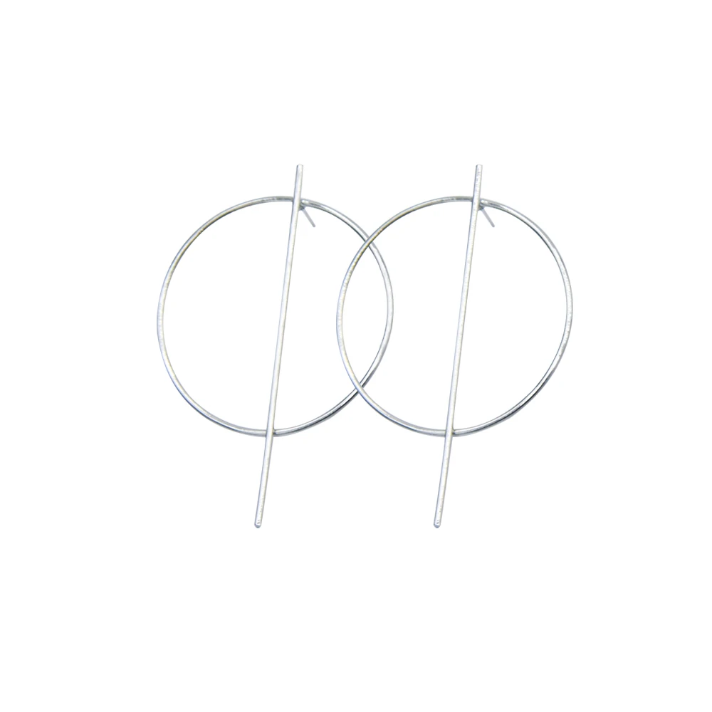 

Veijer 2020 Korea Silver Jewelry Hug Round Hoop Earrings For Women
