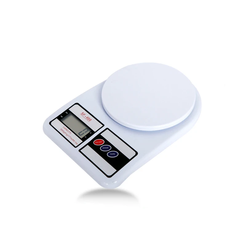 

China Multifunction 7kg 10kg sf-400 Electronic Kitchen Weight Digital Food Weighing Scale, White