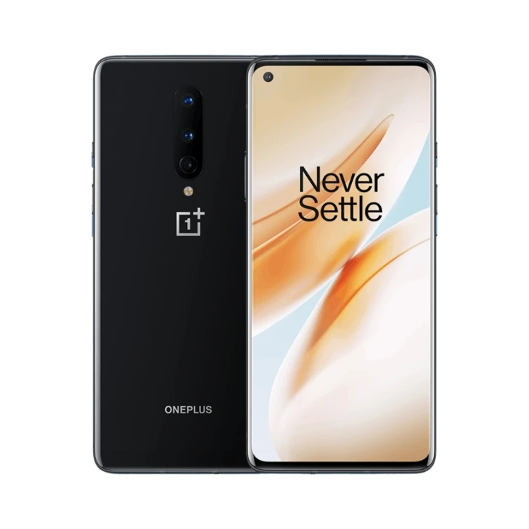 

Black New Design OnePlus 8 5G 48MP Triple Back Cameras 8GB+128GB Face Id Identification Android 10 Mobile Phone