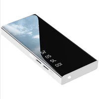 

Accept Customer Logo Low MOQ Mirror Digital Display Wireless Power Bank