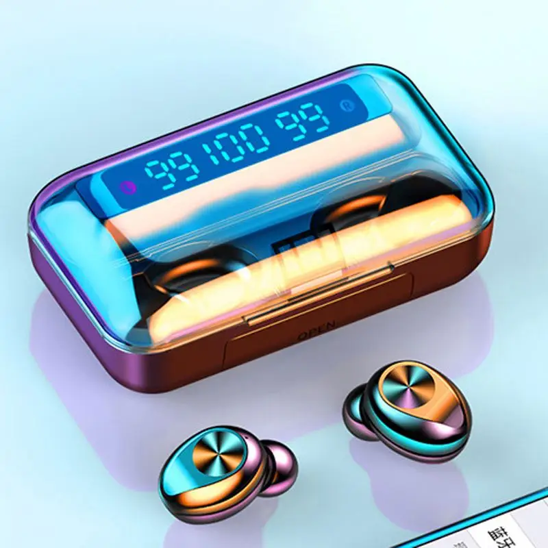 

F9-10 Touch Control Wireless Headset 3 LED LCD Digital Display For