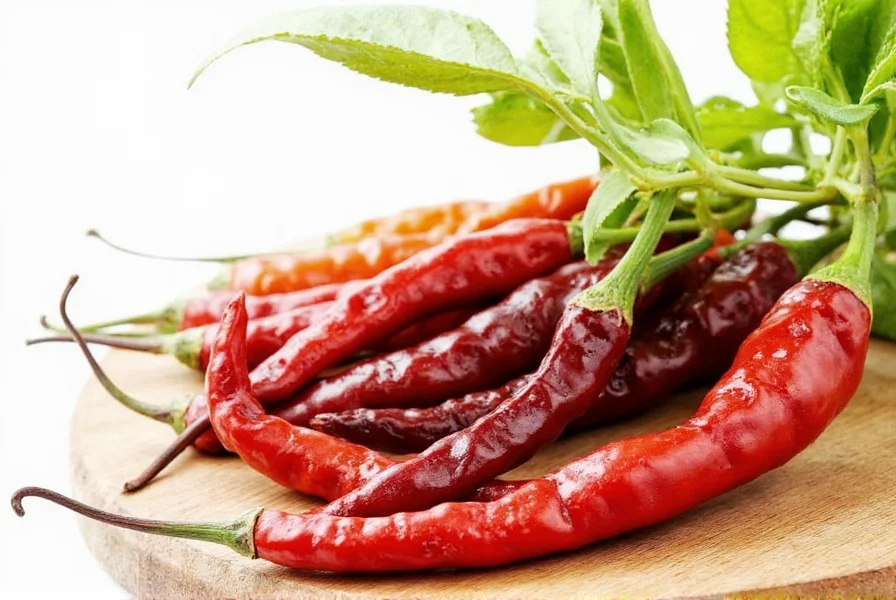 Mixed dried chiles in a bowl