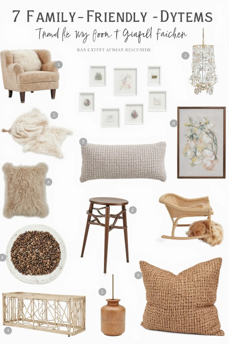 Family-friendly living room setup