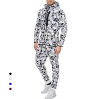 

Wholesale Mens printing tracksuit slim fit Jogging Track Suit