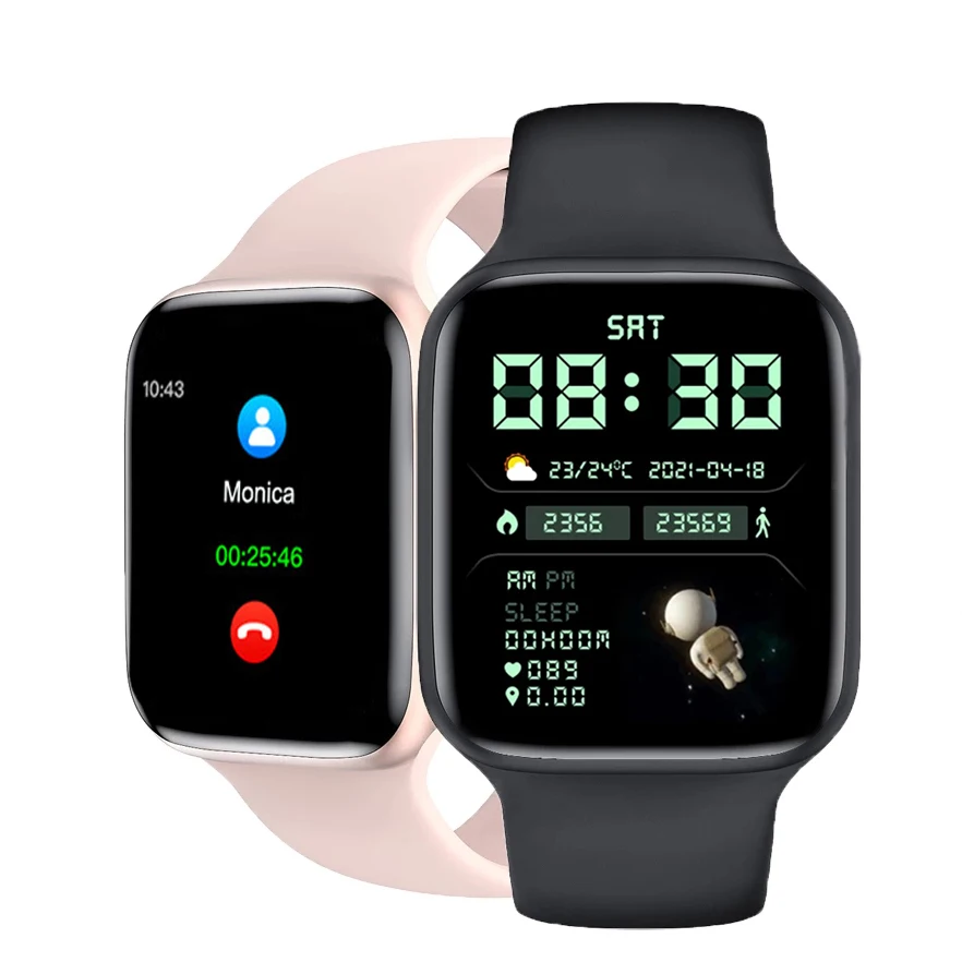 

New arrivals 2022 sport IP68 waterproof smart watch with bluetooths call, Pink/blue/black