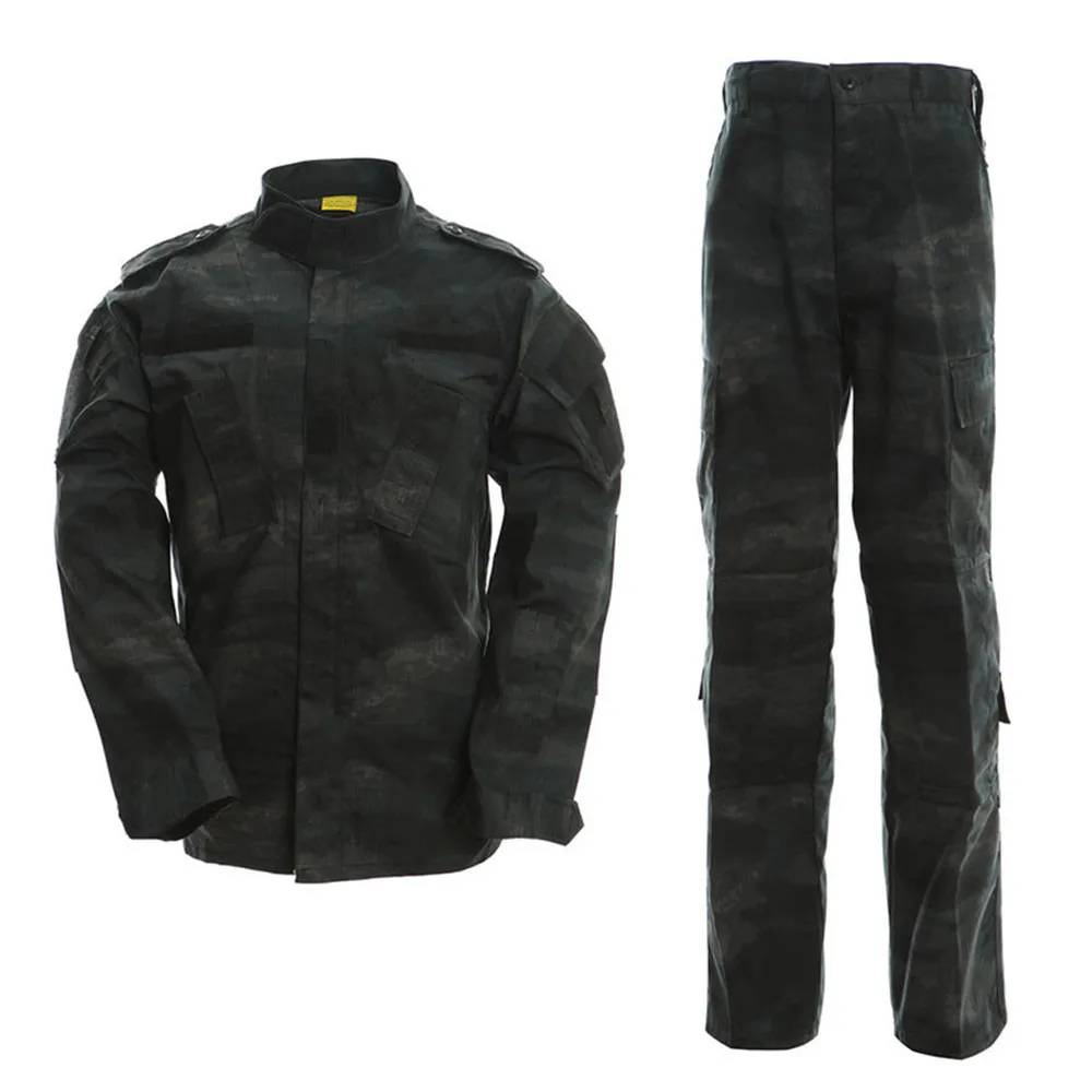 

Tactical Fronter Camouflage ACU Style Navy Blue ribstop Security Guard Uniform Military Uniform