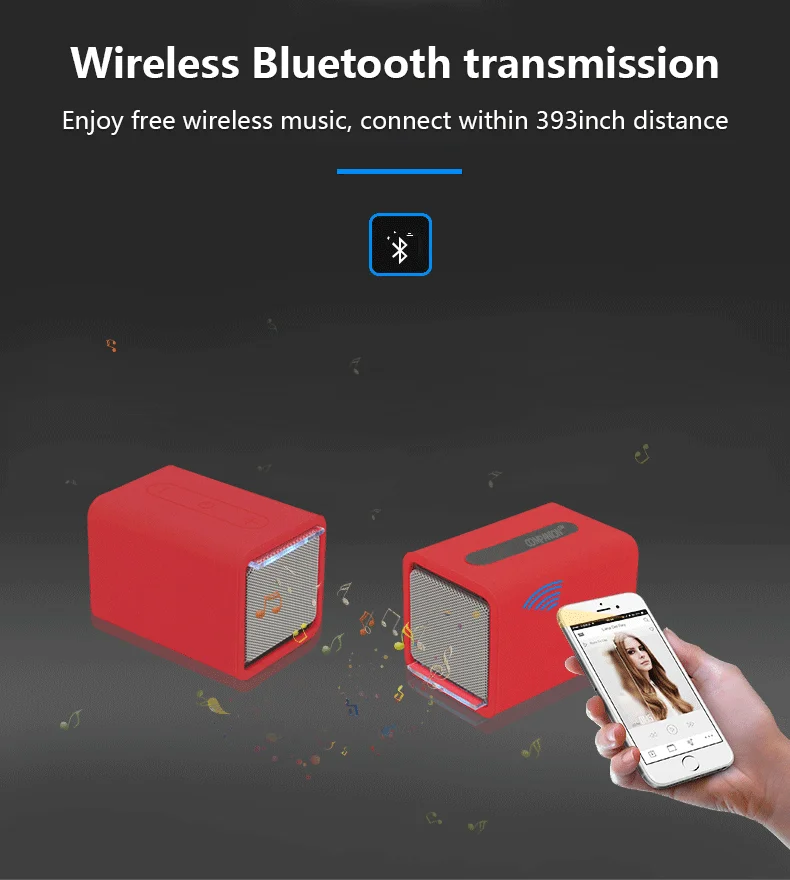 Silicone splash proof TWS fashion design bluetooth speaker with CE FCC certificates
