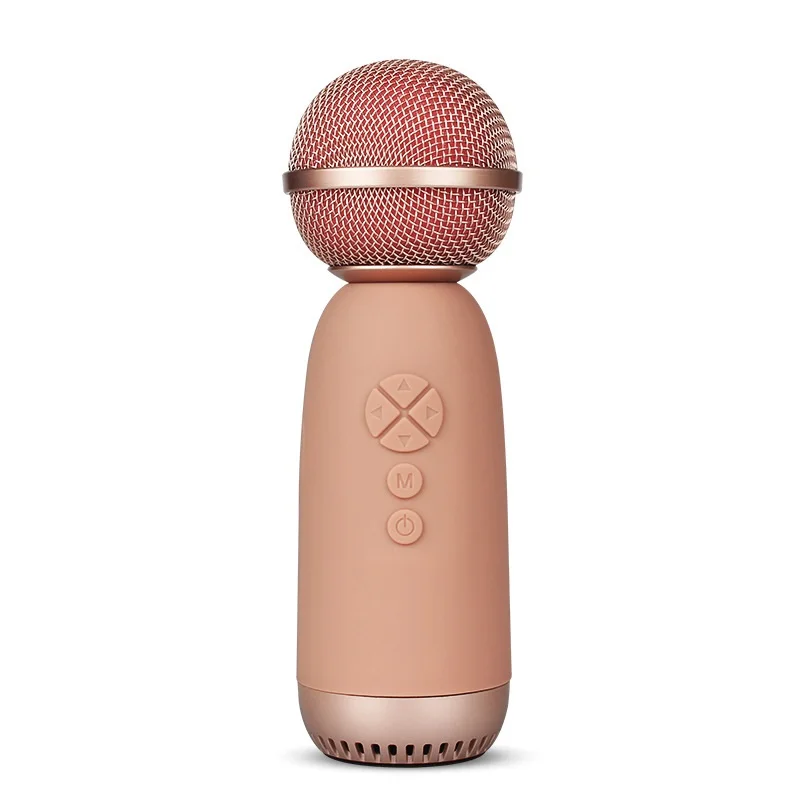 

LY168 Wireless BT Condenser Microphone Small Giant Egg Microphone Audio All-in-One for Mobile Phone Live Children's Singing, Pink/blue/black/green/yellow/rose gold