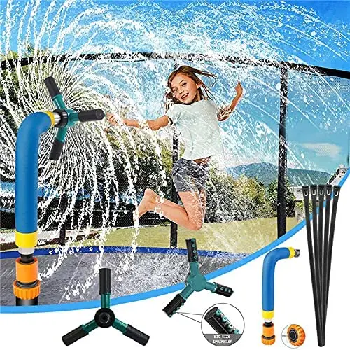 

Trampoline Sprinkler for Kids Summer Outdoor Fun Game Toys for Water Park Trampoline Accessories for Backyard, Customized color