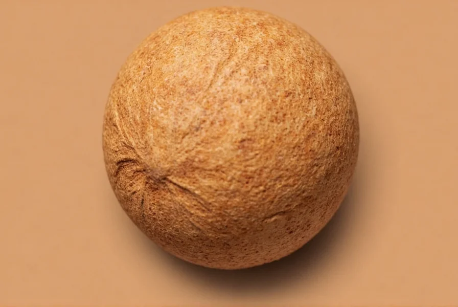 Myristica fragrans tree with fruit showing nutmeg seed and mace covering