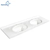 Aquacubic Modern Sanitaryware Double Bowl Round Cabinet Wash Hand Basin