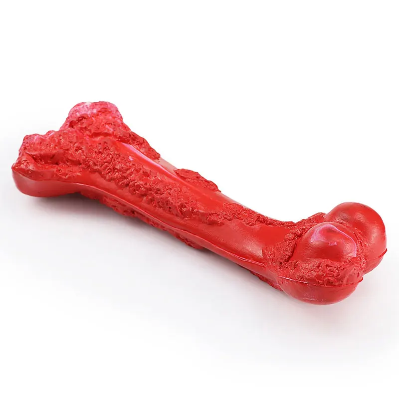 

Hot Selling Durable Wishbone Real Flavor Tough Aggressive Toys For Large Dogs Dog Chew Toy, Red