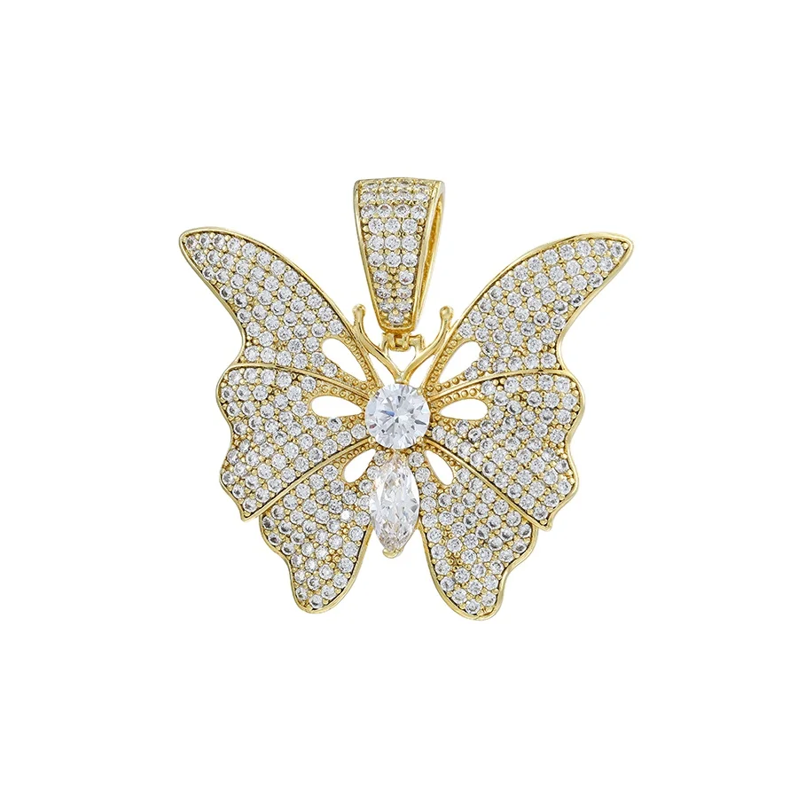 

1113 Xu Ping jewelry butterfly diamond pendant charm high sense of women pendant jewelry