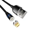 3.3ft Magnetic Micro Data Charging USB Cable 360 Degree Rotary Micro Connector Magnetic Cable