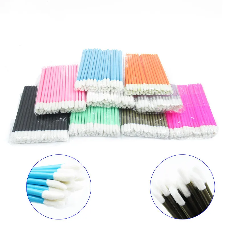 

Disposable lip brush lipstick stick lip makeup brush for cosmetics beauty club tool kit champagne color, Pink,black,champagne,blue