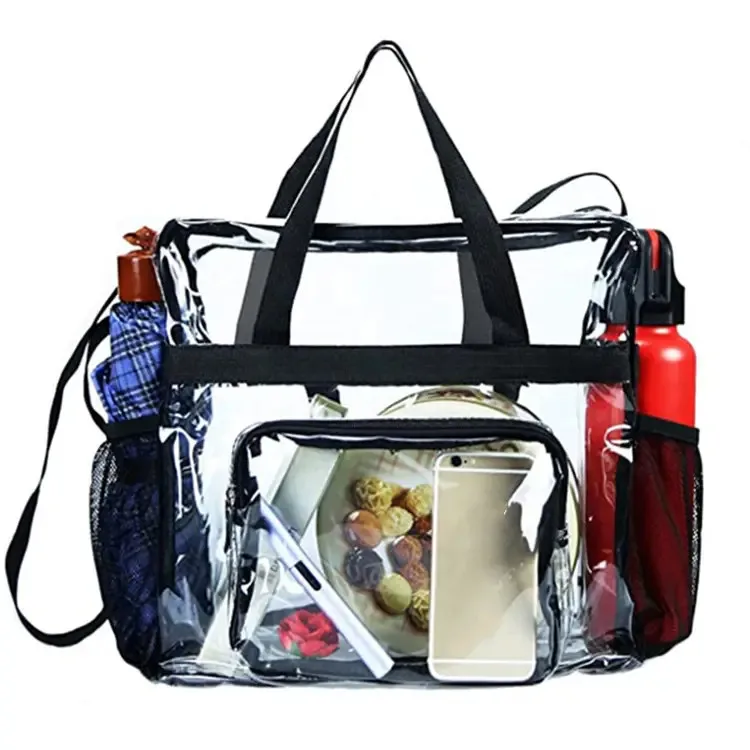 

Ready to ship PVC Clear Stadium Bag Workout Sports Crossbody Bag Travel Accessories Transparent Big Bags