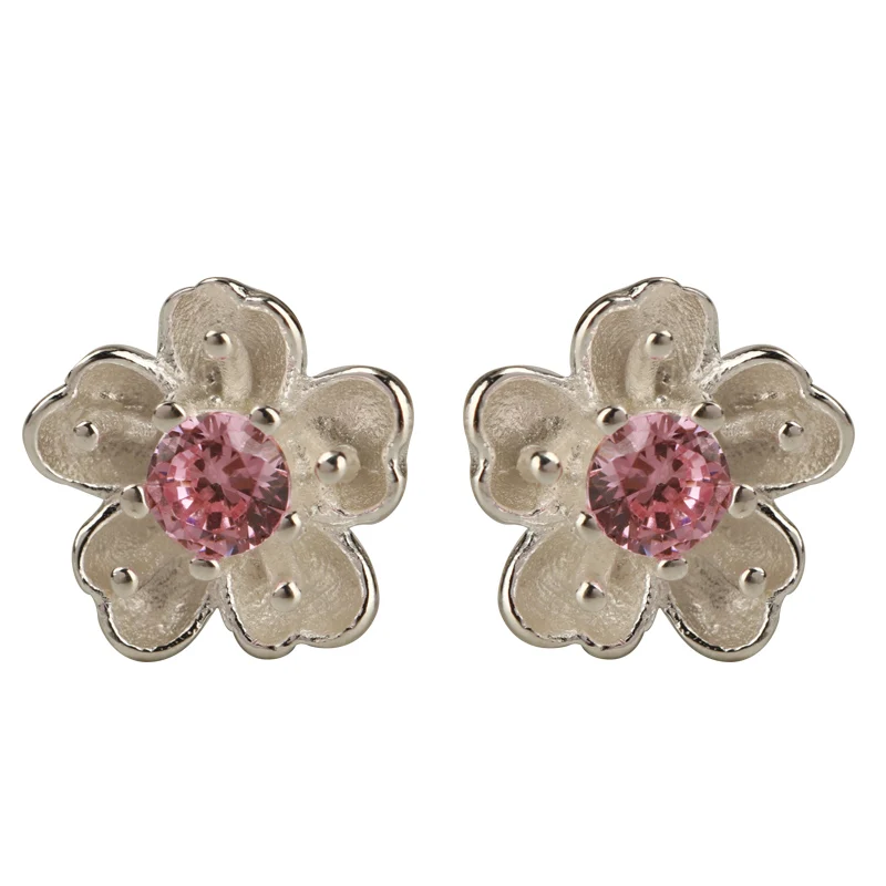 REETI New Hot Fashion 925 Sterling Silver Flower Earrings for Women Fashion Statement Jewelry Korean Earring