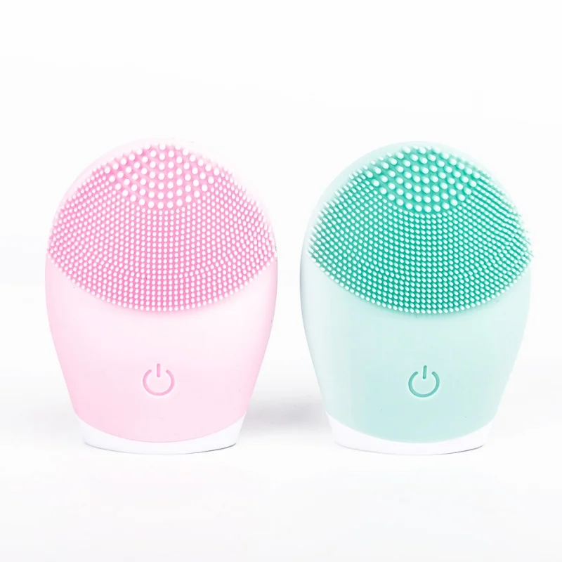 

Deep Cleansing Skin Care Face Massager Device Waterproof Silicone Face Cleaner Facial Cleansing Brush, Pink purple blue