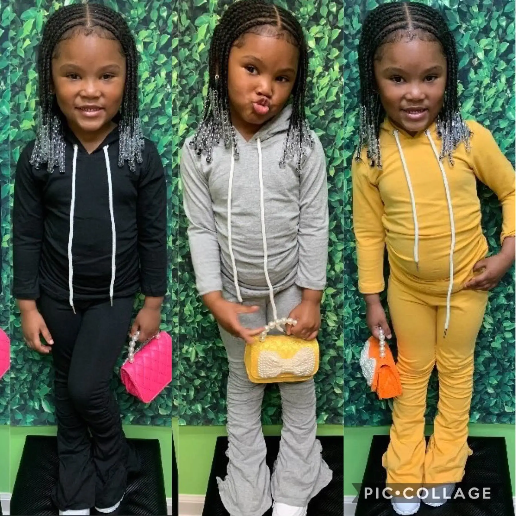 

Wholesale Long Sleeves Girls Sets Stacked Pants Clothings Toddler Clothing Baby Girls Children Clothing Girls Hoodie, As picture