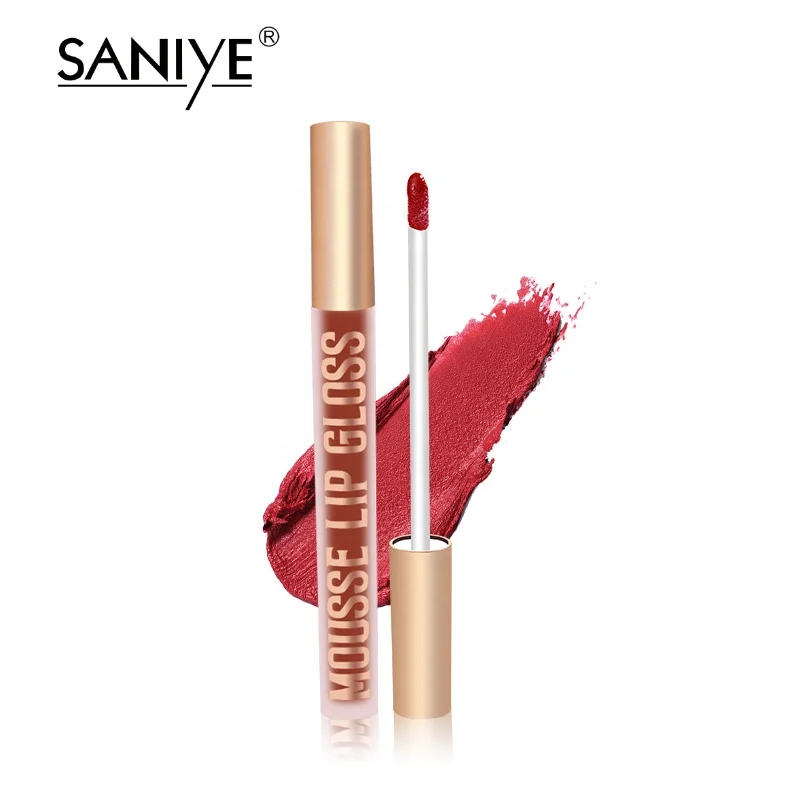 

SANIYE 6 Colors Long Lasting Waterproof Lip Gloss Wholesale Moisture Shiny Liquid Lipstick