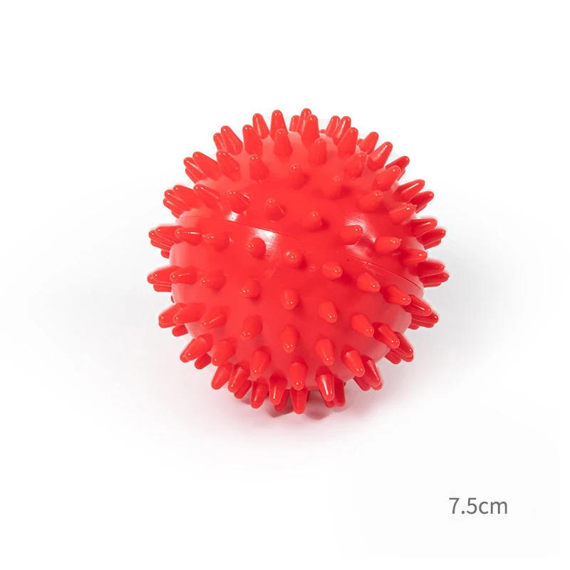 

Custom durable PVC Spiky Yoga Massage Ball Drain Point Fitness Hand Foot Pain Plantar Fasciitis Reliever Hedgehog Balls, As picture