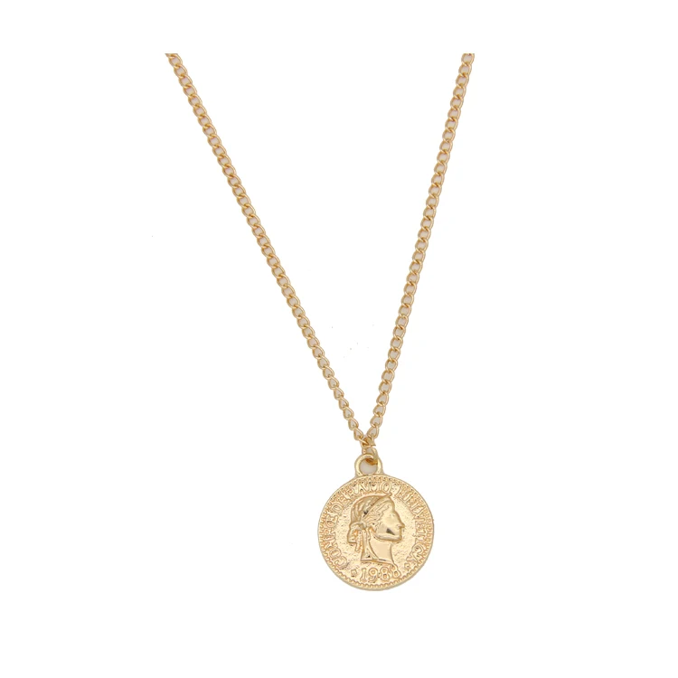 

Temperament Queen Avatar 5 Dollar Shape Pendant Necklace Jewelry Wholesale
