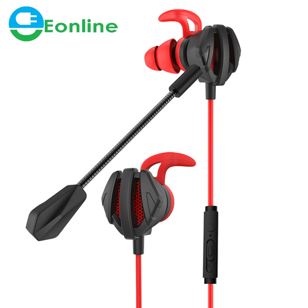 

In-Ear Gaming Earphones 3.5mm Wired Earbuds Headset Earphone Headphone With Microphone Stereo Noise Cancelling For Phone PC