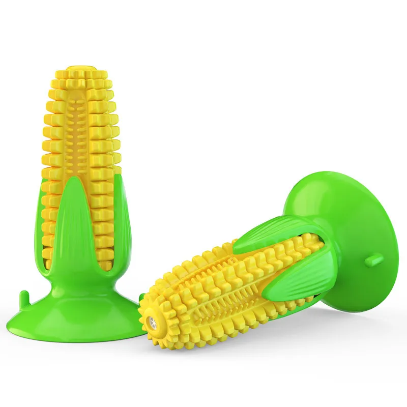 

Factory Sale Custom Various Pet Corn Tooth 2021 Durable Dog Chew Toys, Green,yellow