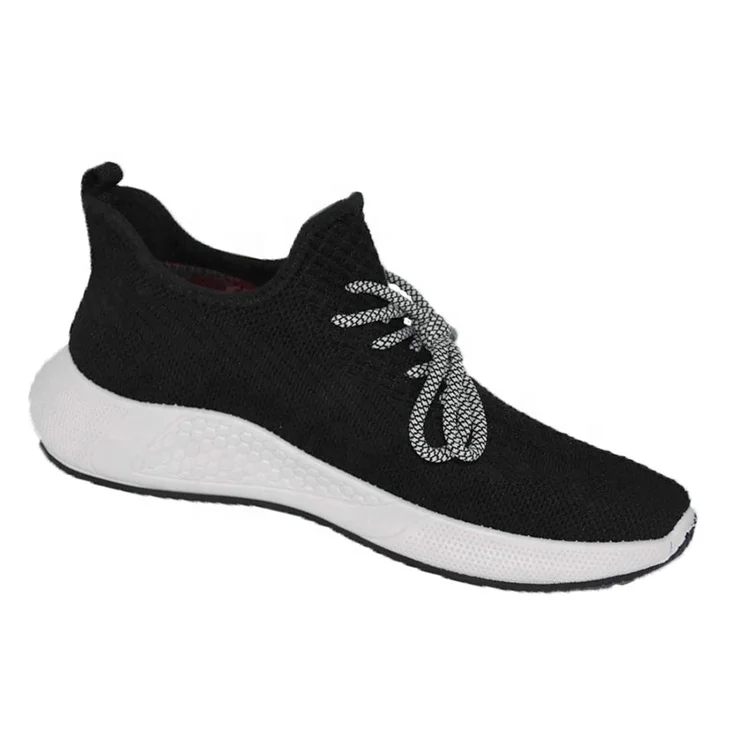

Outdoor Luxury Mens Custom Flying Weave Lace Up fashion shoes men sneakers, Black/white/red