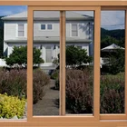 Apartamento em estilo americano heavy duty impacto tempestade janelas de correr e champagne trilha da corredi&ccedil;a de alum&iacute;nio janela