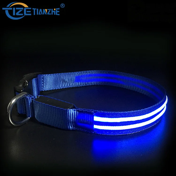 

Pet Supplies Safety Glowing Flashing Waterproof Usb Rechargeable Luminous Para Perros Light Up Led Dog Collars With Reflective