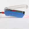 Two-screen 8 bit digital switching fiber sensor, analog output, fiber optic position sensor