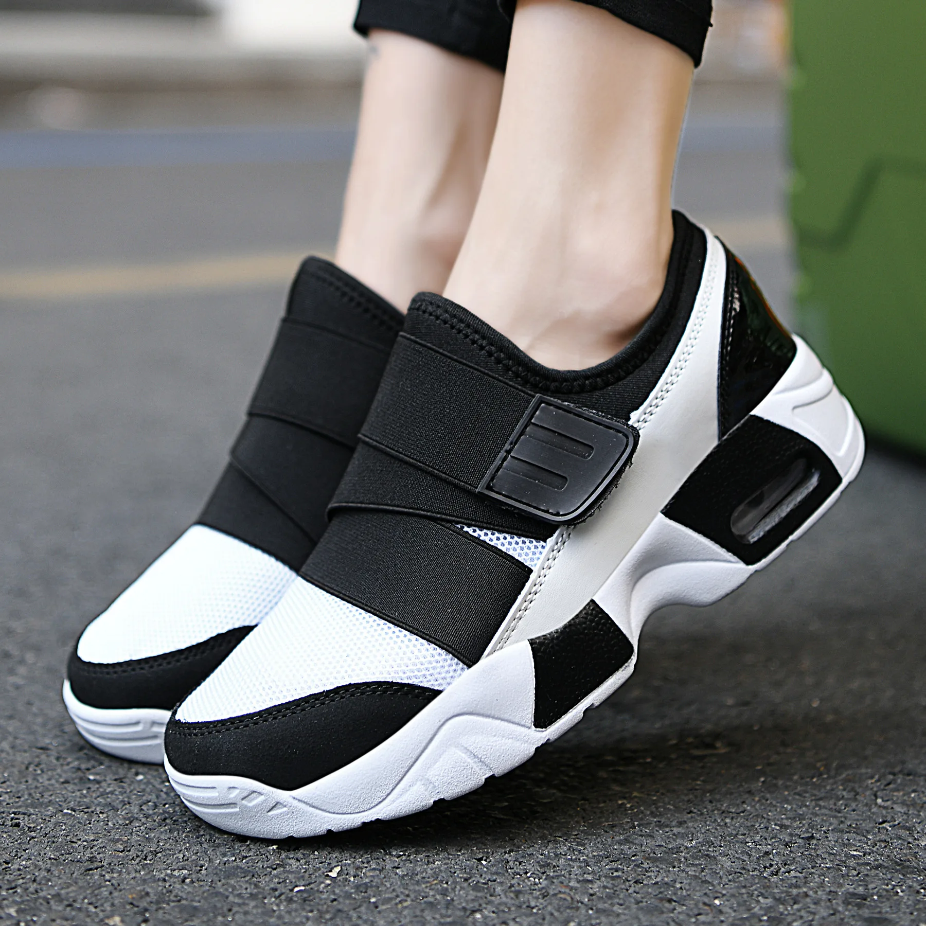 

Lightweight steel toe shoes for women casual safety sneakers with rubber sole