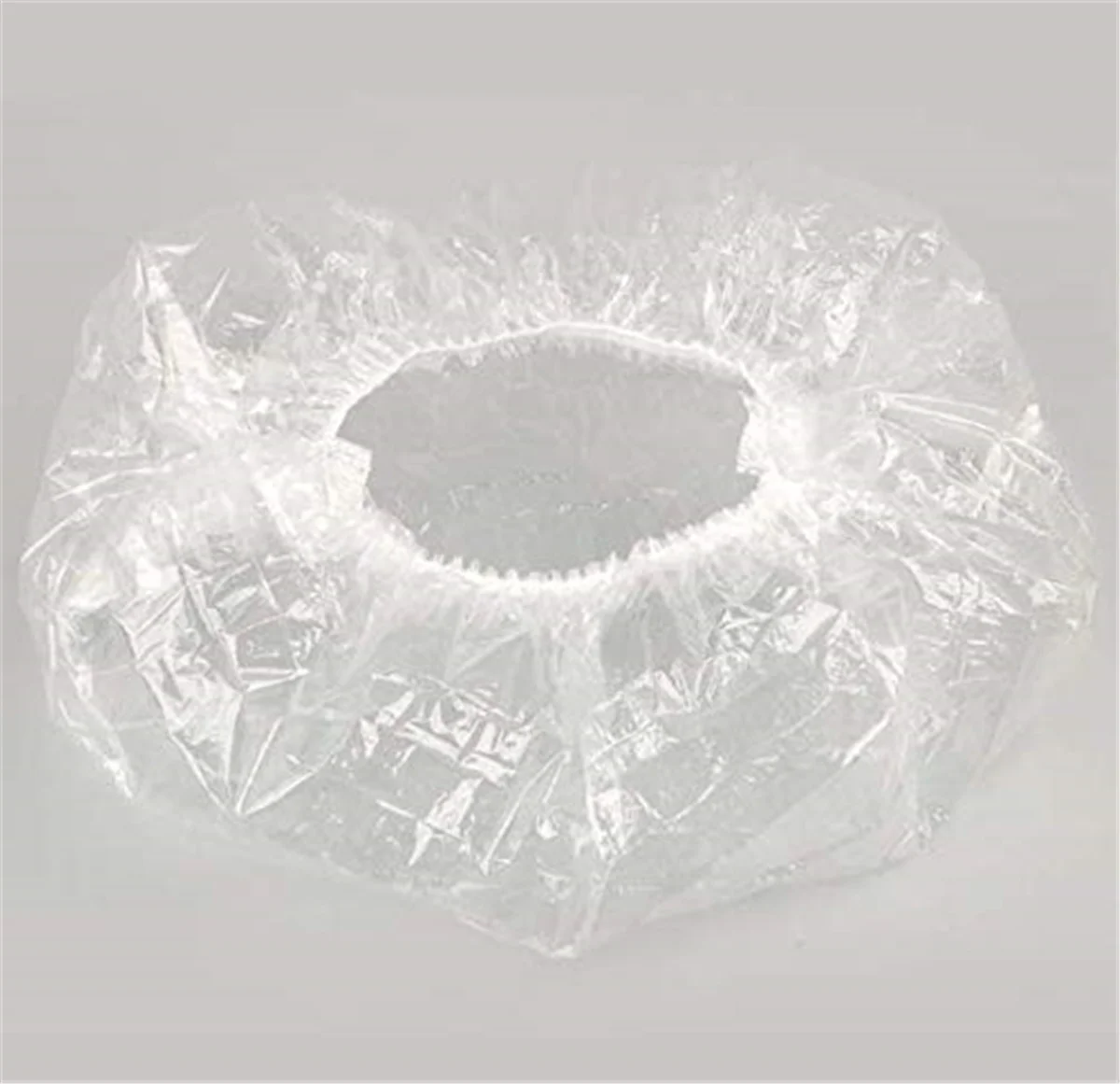 

Disposable PE Shower Caps Plastic Bath Cap Strip Waterproof Transparent Hair Cover