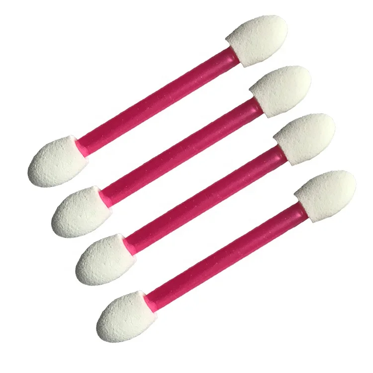 
Factory Direct Selling Cheap Disposable Double Side Eyeshadow Sponge Applicator With Foam Tip 
