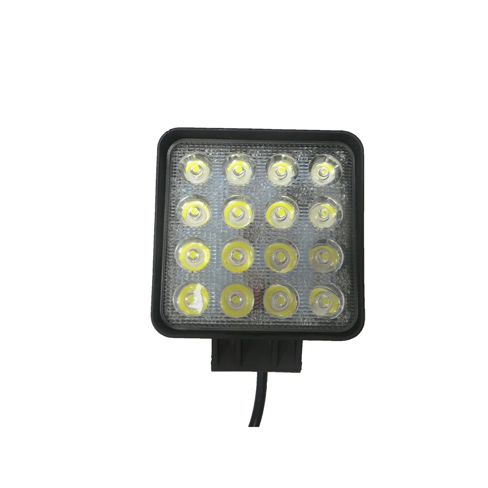 2019 new four sides 360 Degree Lighting Square 4inch  48W Truck Car Led Work Light Truck Offroad Square Car Led Work Light